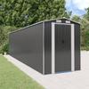 3147456 vidaXL Garden Shed Anthracite 192x772x223 Cm Galvanized Steel
