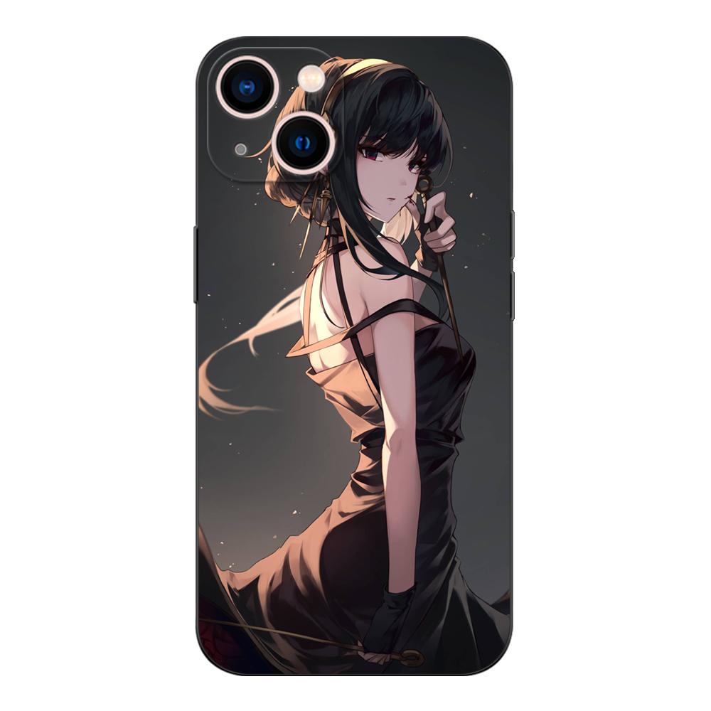 Черный чехол Tpu для Xiaomi mi 11i 5G Redmi Note 11 11S Pro PLUS 4G 5G Cover spy x family-anya forger