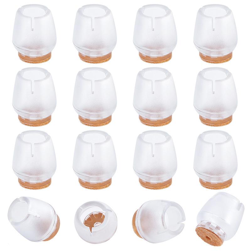 16 шт. силиконовых накладок на ножки столов и стульев, квадратные накладки, носки, противоскользящие накладки для защиты пола мебели