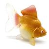 Simulated Goldfish Figurine with Base Realistic Mini Fake Fish Statue Sculpture Plastic Ornament Fish Tank Aquarium Decoration