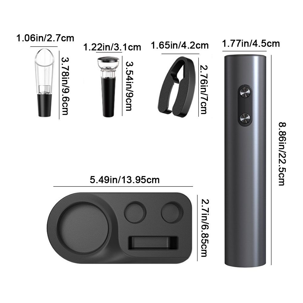 Многоразовый автоматический открыватель для вина на батарейках, электрический штопор для дома