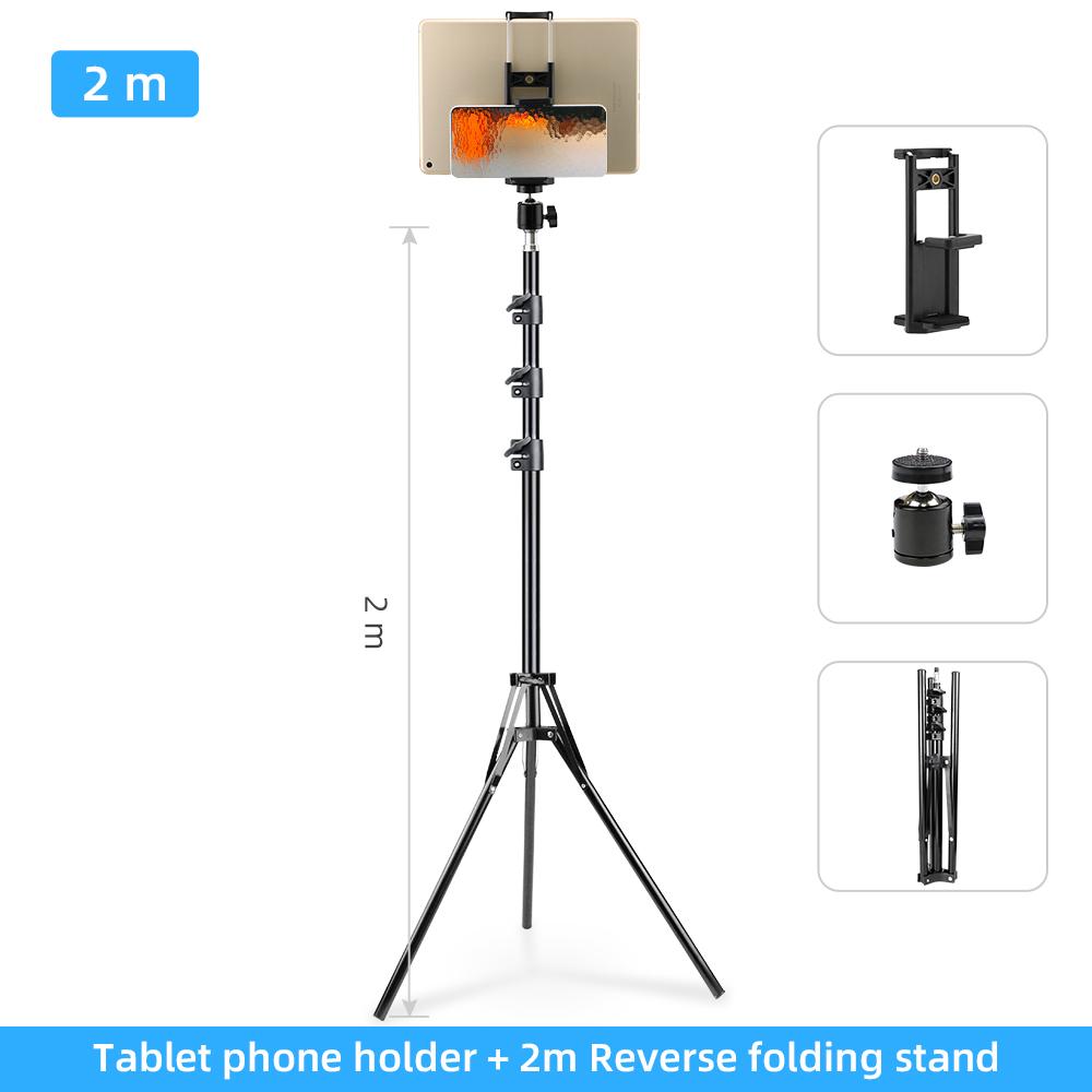 Adjustable Tablet Tripod Floor Stand Holder Live Mount Support for 4-11Inch for iPad Smartphones Lazy Holder Bracket Support