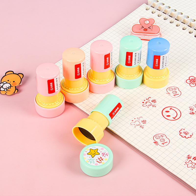 Children'S Reward Stamp Kindergarten Teachers Encourage Stamp Cartoon Cute Student Praise Stamp Drawing Album Decoration Stamp