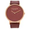 Watch Perry 36mm Quartz Wine Red Wine Red 14504079 Leather [Coach] Women's [Item]