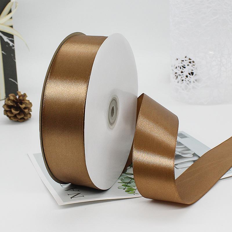 Single Face Ribbons 100% Polyester 20 Solid Color 4 cm Wide Ribbon 100Y for Birthday Decoration