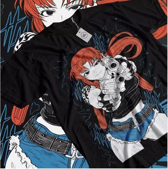 Black Lagoon Реви Футболка Манга Стрип Девушка Аниме Манга Подарки Рубашка Футболка Все Размеры