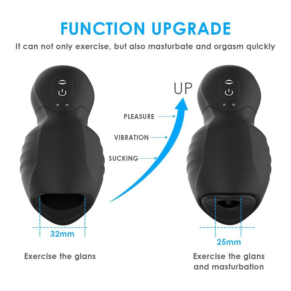Grip Sensation Трехчастотная вакуумная Семичастотная вибрация Авиакубок Тренажер для мужчин, Устройство для самоудовлетворения, Секс-игрушка для тренировок