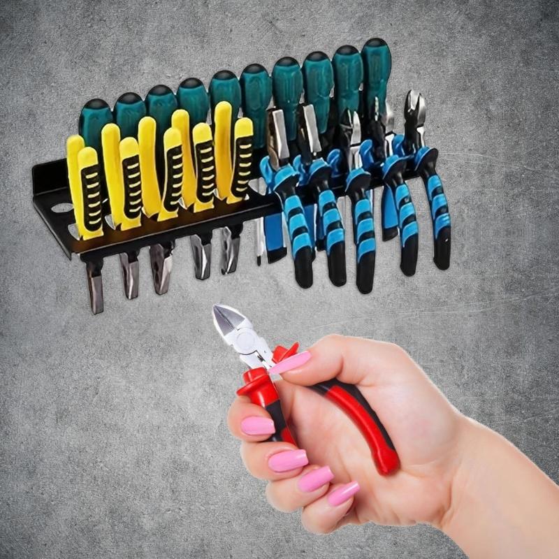 Screwdriver Holder Wall Mounted Pliers Wrench Storage Rack Multi Tool Hanging Organizer for Workshop Shed Garage Home