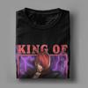 King of Fighters XV Unshackled Instinct Иори Ягами Унисекс Футболка с коротким рукавом Круглый вырез Футболки 100% Хлопок Большие размеры Топы