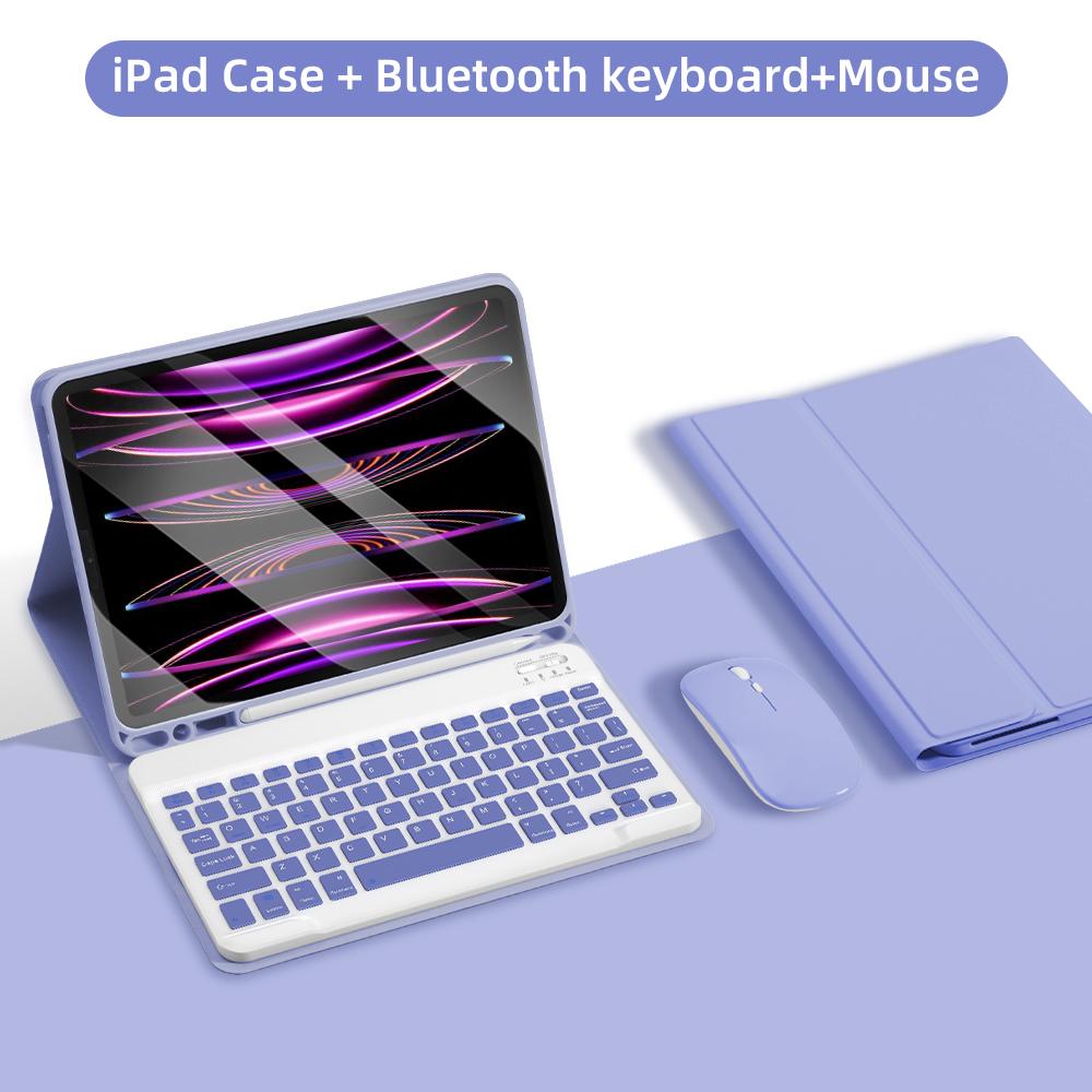 For IPad Keyboard Case for IPad 2024 IPad Air 11-in 13-in M2 Pro 11-in 13-in M4 Pro 11 12.9 10.2 9/8/7th 10.5 9.7 Air 3 2 Case