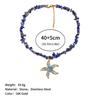 Stylish and Simple Pebble Beaded Necklace, Titanium Steel Pendant, a Gift for Women