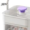 Easy Release Ice Tray 2-In-1 Tray, Maker And Storage Bin Set, Large Capacity 25-Cell Refrigerator Odor Isolation One-Click Cube Maker, for Camping