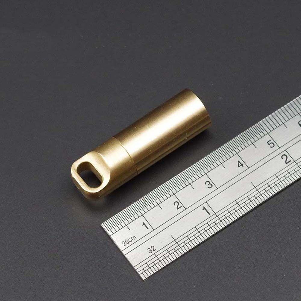 Container Brass Acorn Pill Bottle Travel Pill Case Granule Storage Box Capsules Organizer Pill Box