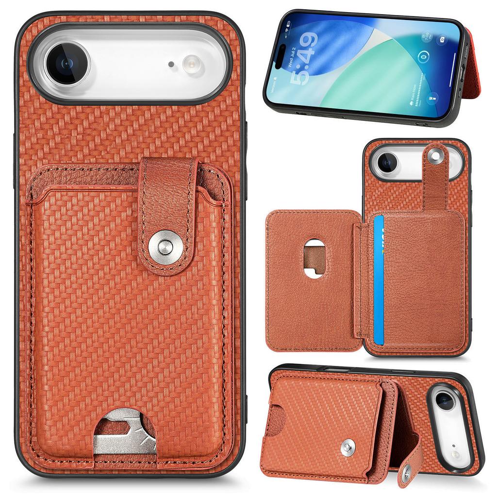 For iPhone Air Case Card Slots Kickstand Phone Back Cover with Card Tool