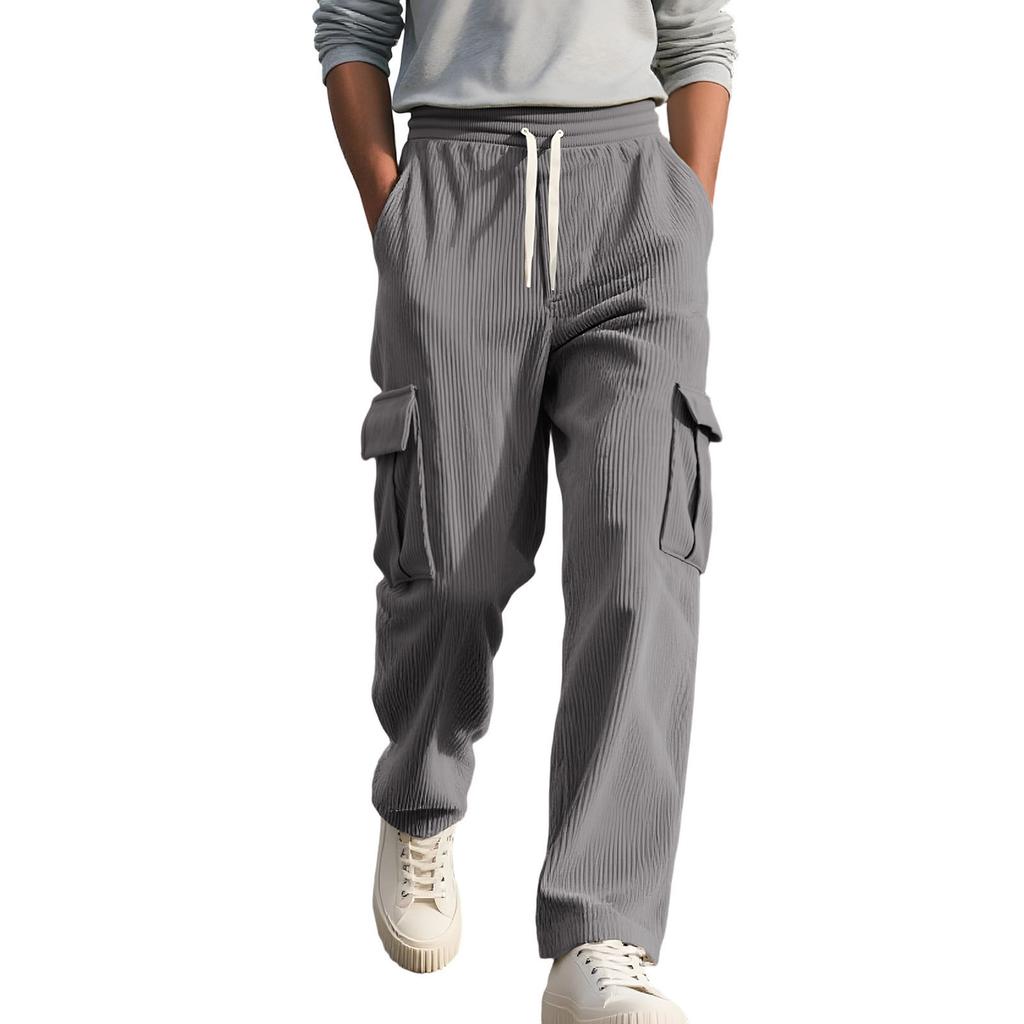 Мужские Уличные Повседневные Свободные Многокарманные Рабочая одежда Спортивные Брюки