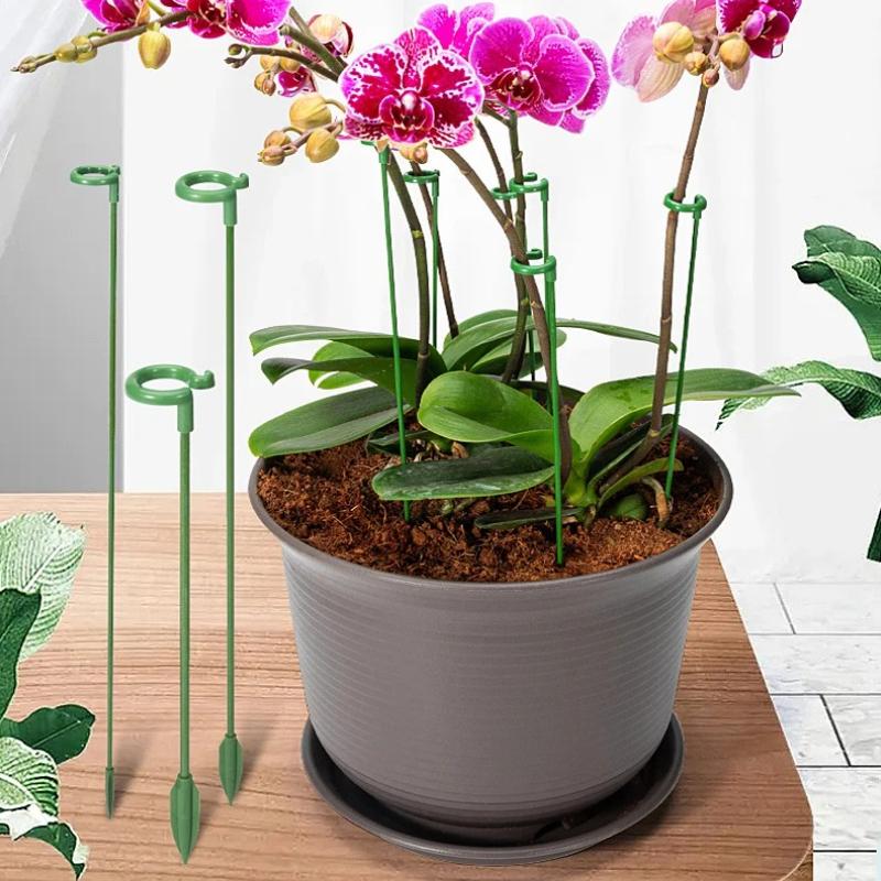 10/20/30 шт. Пластиковые опоры для растений Подставка для цветов Многоразовый защитный фиксирующий инструмент Садовые принадлежности Для держателя овощей Кронштейн