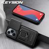 KEYSION Противоударный бронированный чехол для HONOR 400 Pro 5G, сдвижная защита объектива камеры, кольцо-подставка, чехол для телефона для Huawei Honor 400 5G