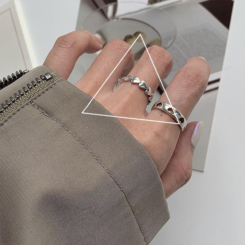 Кольцо из стерлингового серебра 925 пробы с неровным жемчугом - Женское стильное минималистичное кольцо с открытым дизайном