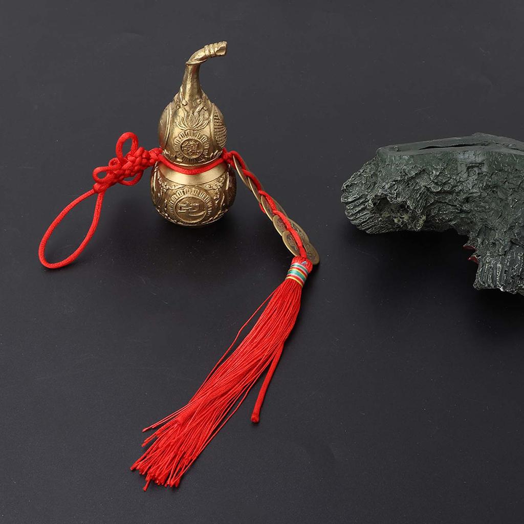 Pure Brass Wu Lou Cucurbit Gourd Home Decoration Symbol of Luck and Treasure