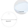 2 Inch Acrylic Blank Keychain Acrylic Clear Circle Discs Circles Keychain Blanks Discs Keyrings