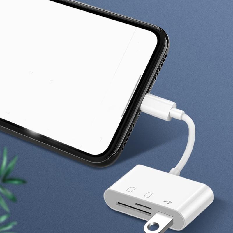 Универсальный USB C кардридер с слотами для карт TF, быстрая передача данных, компактный дизайн, удобный для путешествий, для фотографов и профессионалов