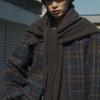 WISE RACCOON SHAWL MUFFLER_BROWN