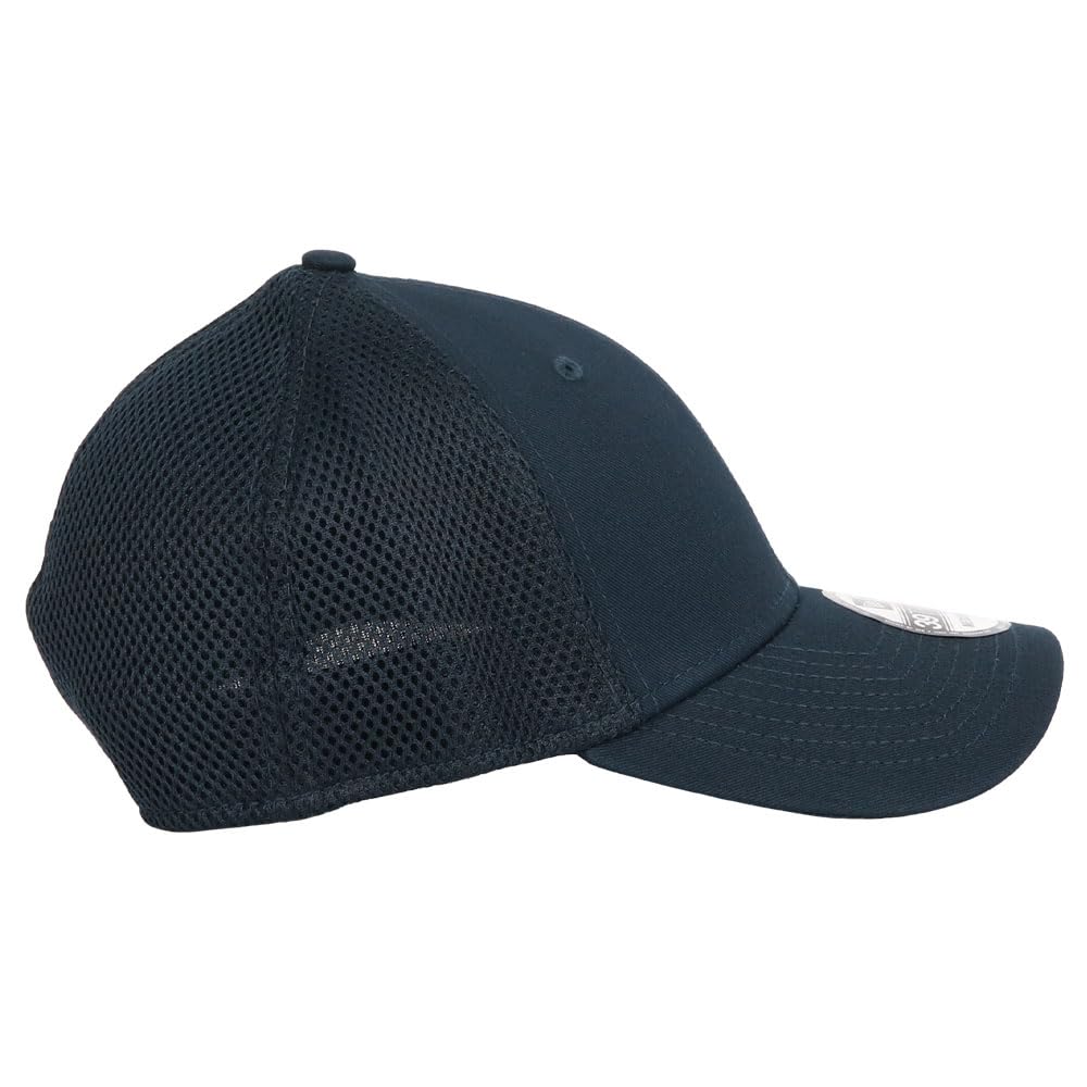 Кепка NEW ERA Mesh NewEra NE1020 Обычная бейсболка Бейсболка 39THIRTY Эластичная резиновая 6-панельная кепка Trucker Deep Navy Темно-синяя мужская женская M/L
