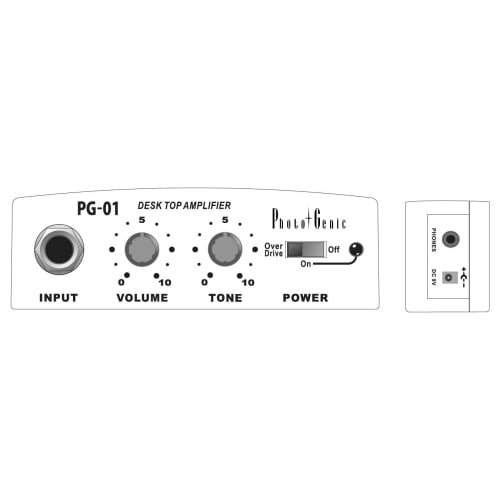 PhotoGenic PG-01 3W Mini Guitar Amplifier (Test Battery Included)