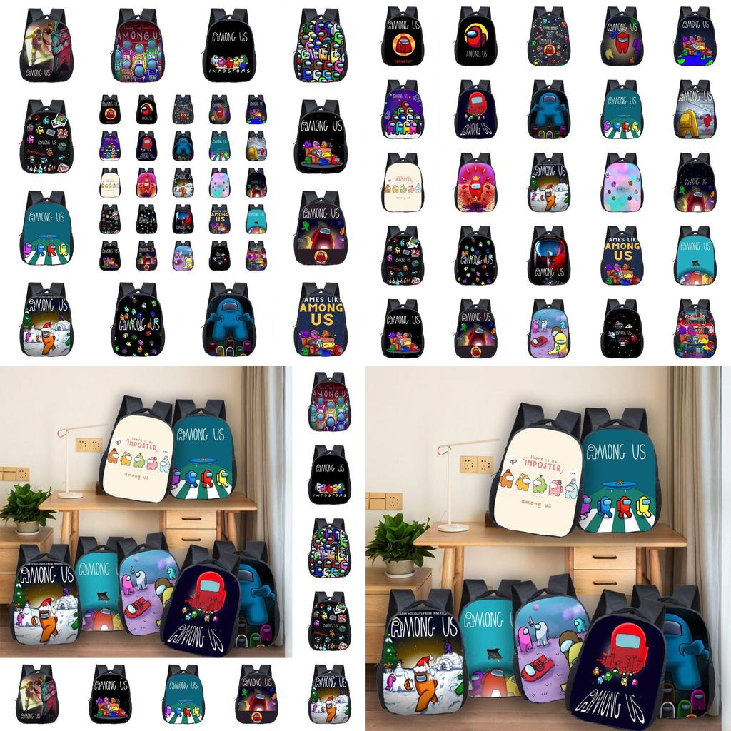 Students Backpack Spaceman Schoolbag Travel Bag Bookbag Shoulderbag