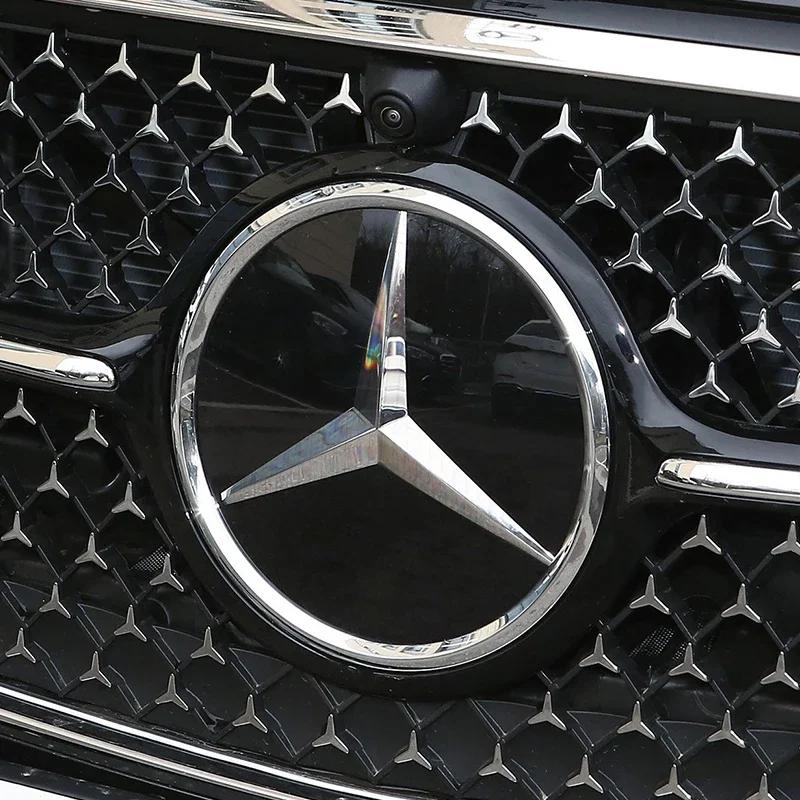 AABIC1 3D 188mm Front Grille Star Logo Emblem Badge For Mercedes-Benz C Class 2014-2018 GLC Car Emblems1