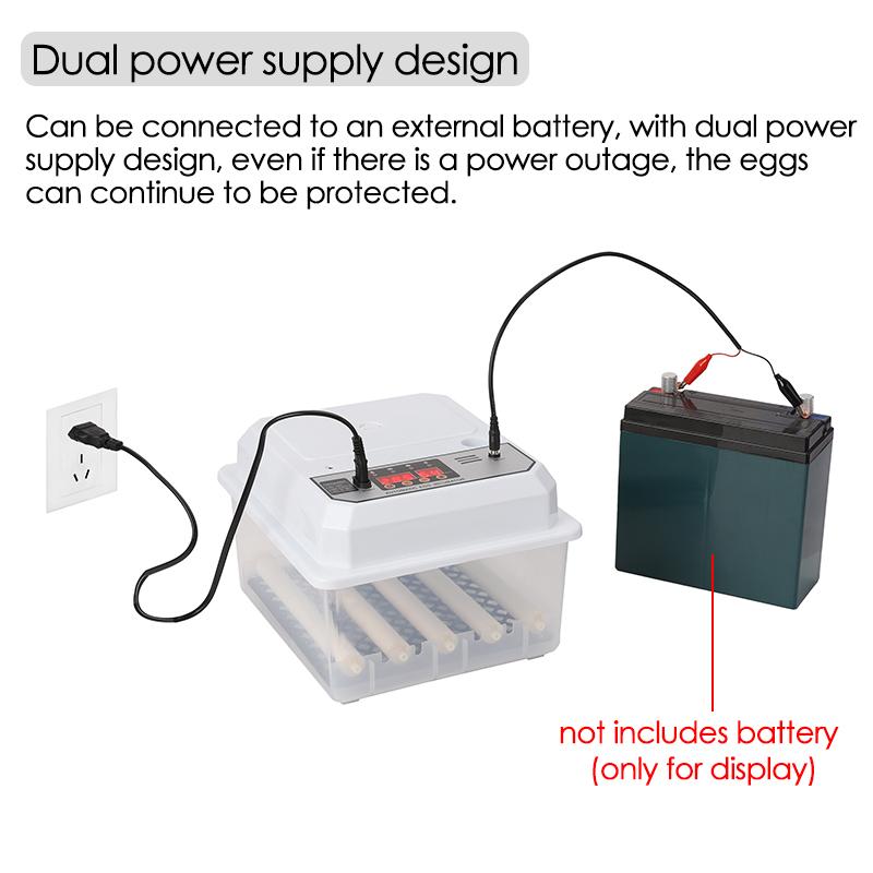 16 яиц ферма птица полностью автоматический поворотный инкубатор яйца двойной электрический мини бытовой брудер для кур гусей уток птиц