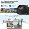 LS VISION 8MP 4K IP Camera Wifi Outdoor Camera Three Lens 8X Zoom Ai Human Detect Auto Tracking Wifi Survalance Camera Onvif Support iCSee