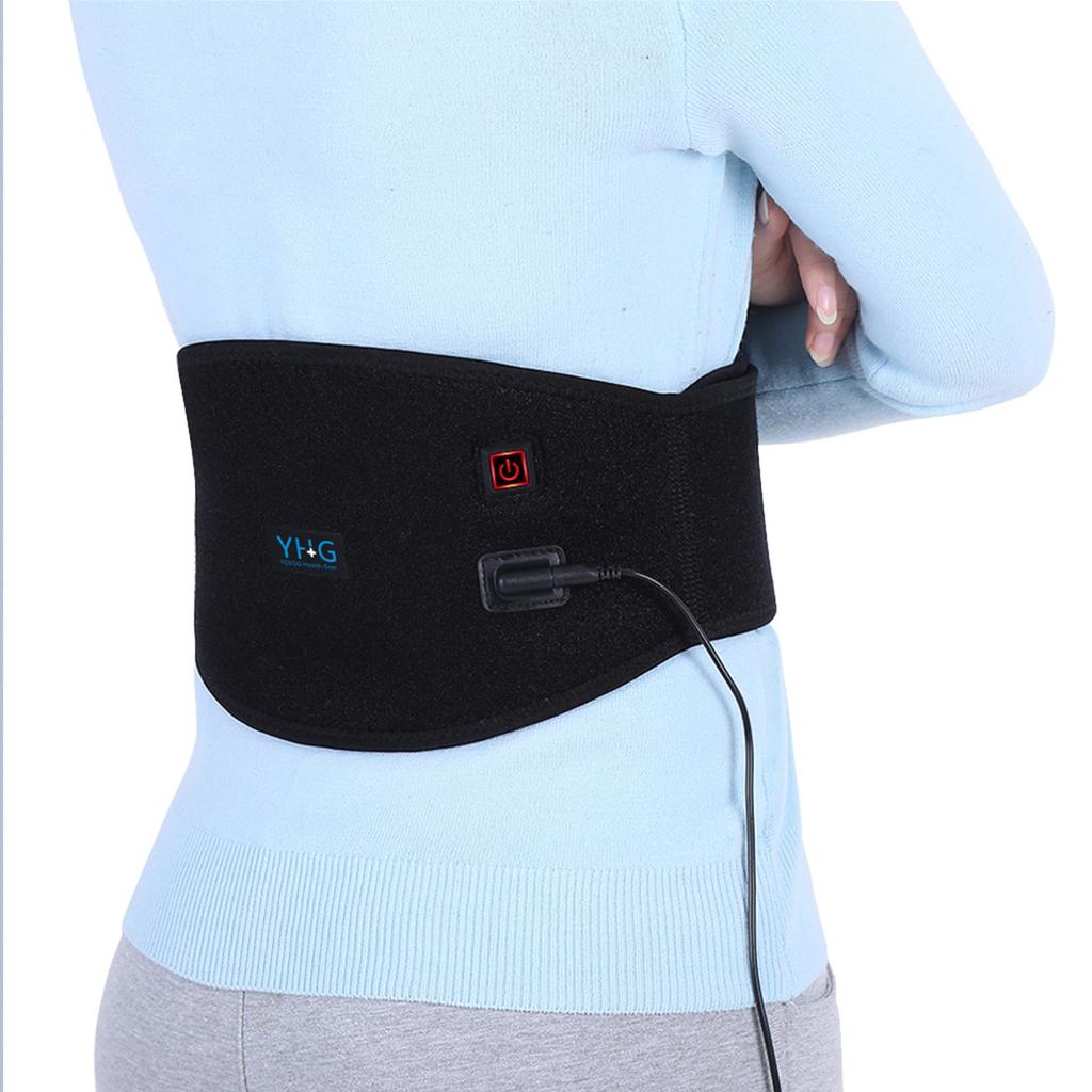 YHG USB Charging Electric Heating Hot Therapy Abdomen Waist Support Belt