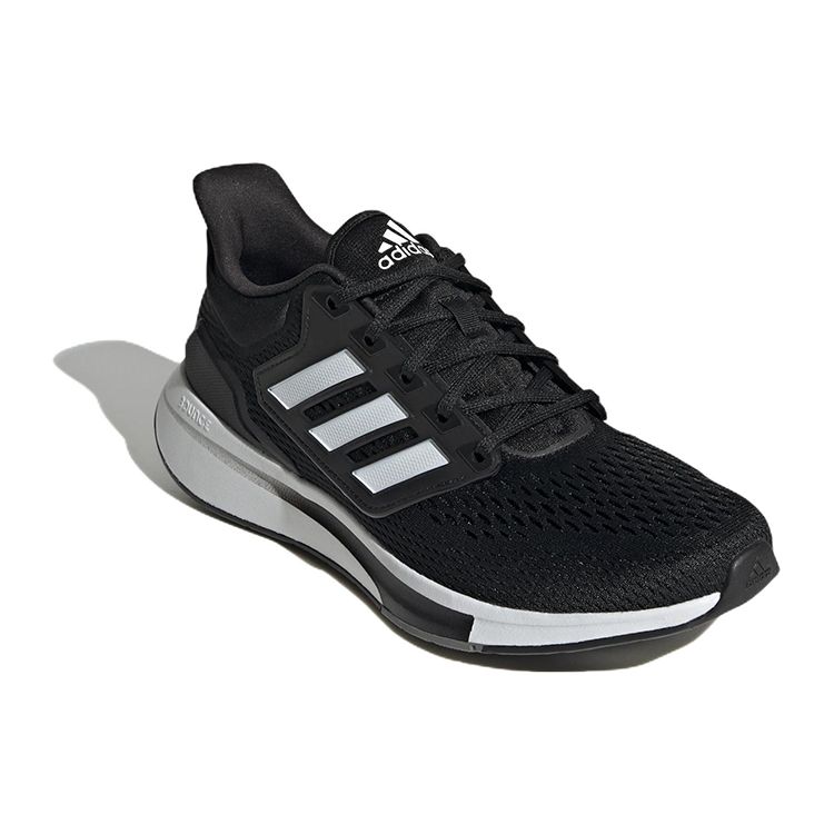 Adidas EQ21 Run Black White Мужские кроссовки Core-Black Cloud-White Grey-Four GY2190