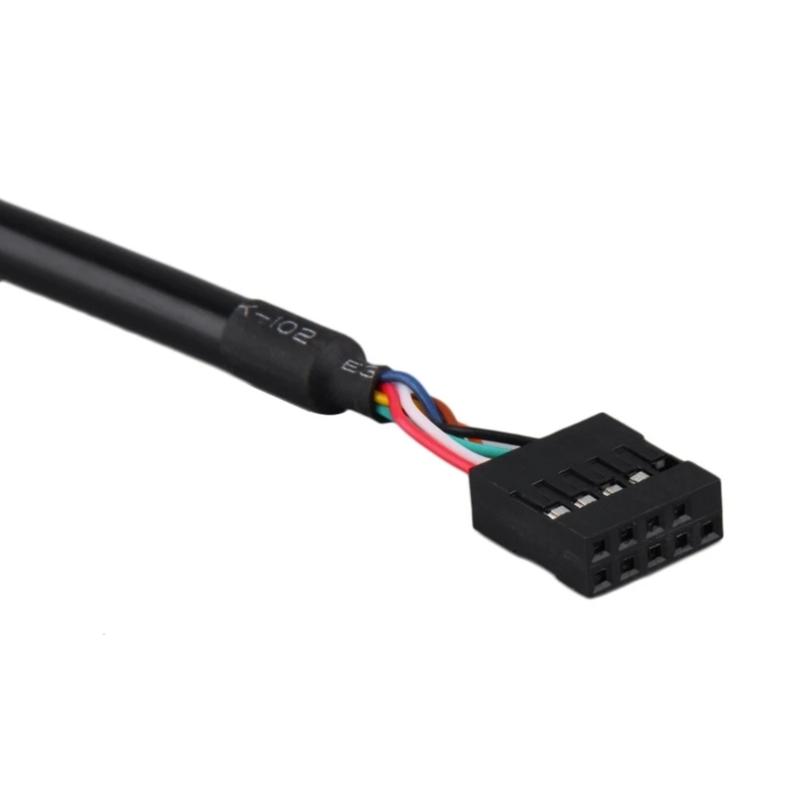 Новый адаптер-переходник для разъема материнской платы USB 2.0 9-контактный на материнскую плату USB 3.0 20-контактный, кабель-удлинитель USB 2.0 на 3.0, 10 см
