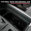 Black Silicone Center Console Cup Holder Trim For Toyota Grand Highlander 2024+