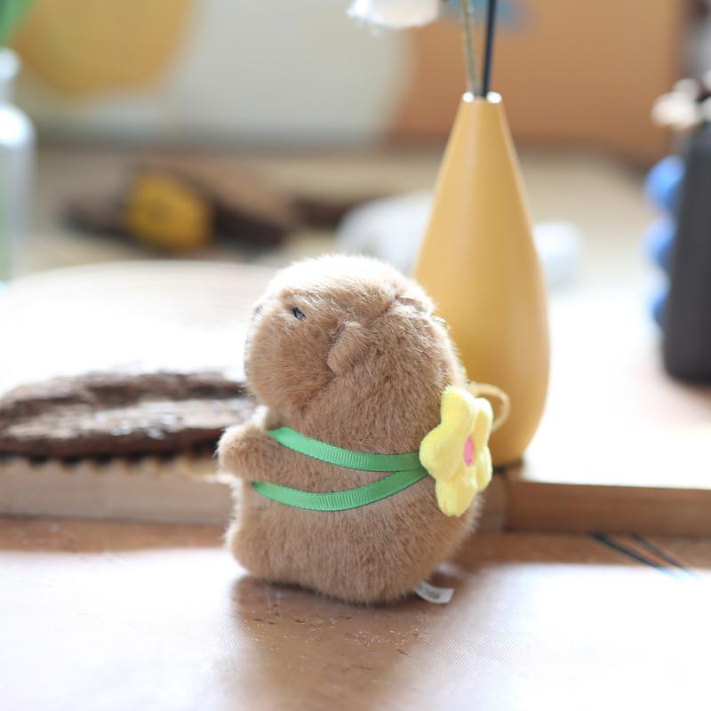 Cute Cute Kapibala Pendant Plush Toy Doll Bag Hanging Decoration Keychain Doll Doll Doll