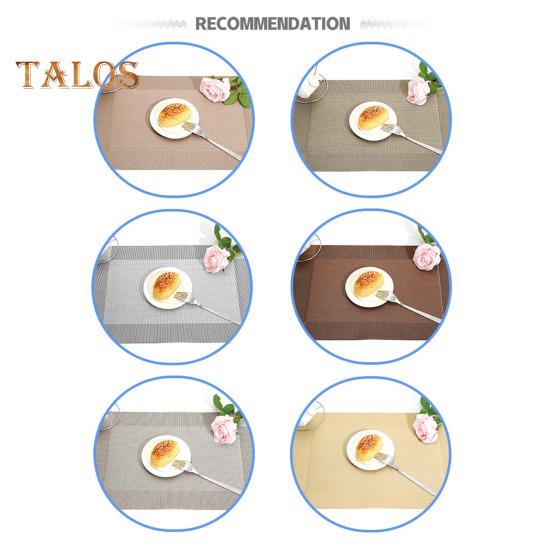 Коврик под столовый прибор из плетеного винила, термостойкий ПВХ-коврик, нескользящий, моющийся, защищает стол от ожогов и пятен, обеденные коврики для дома, ресторана, бара