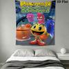 Pac-Man E Wall Hanging Printed Fabric Blanket Decorative Tapestries for Bedroom Living Room Home Decor
