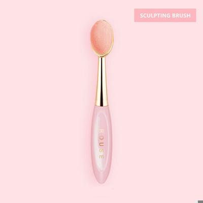 Кисть для макияжа яркого цвета медовая кожа роза мягкая косметическая овальная профессиональная косметика тени для лица пудра тональная основа, кисть для скульптурирования, 1 шт.