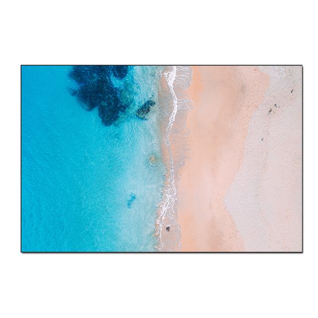 Восход солнца морской пейзаж пляж холст живопись современные постеры и принты Cuadros настенные художественные фотографии гостиная домашний декор без рамки без рамки