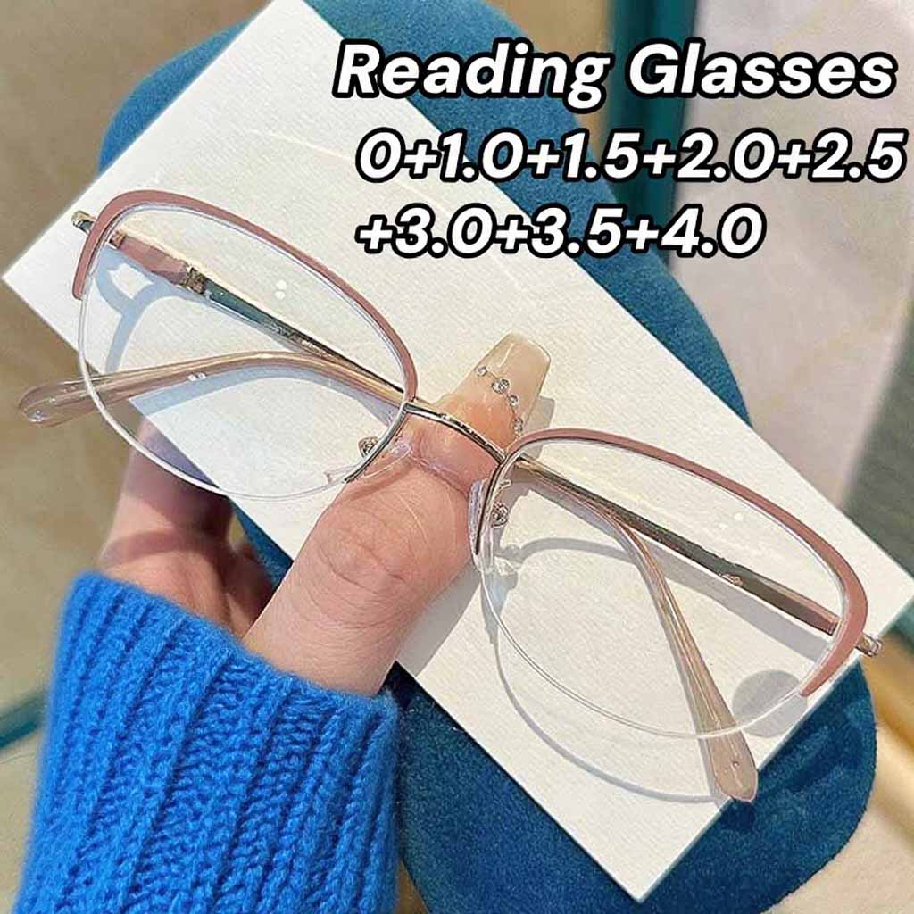 Retro Cat Eye Reading Glasses Fashion Luxury Design Women Presbyopia Eyewear Vintage Blue Light Blocking Readers for Ladies