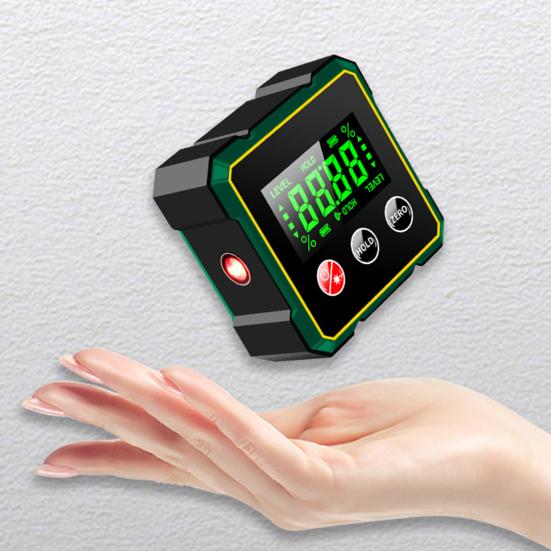 Цифровой угломер с прочным магнитным основанием, ЖК-дисплеем, высокоточный водонепроницаемый инклинометр IP54, цифровой уровень для деревообработки