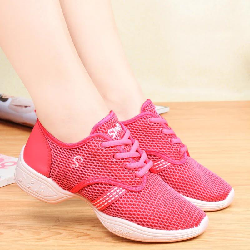 Light Breathable Women's Sneakers Dancing Shoes Soft Outsole Designer Shoes For Woman Jazz Dance Shoes Gym Trainer Zapatos Mujer