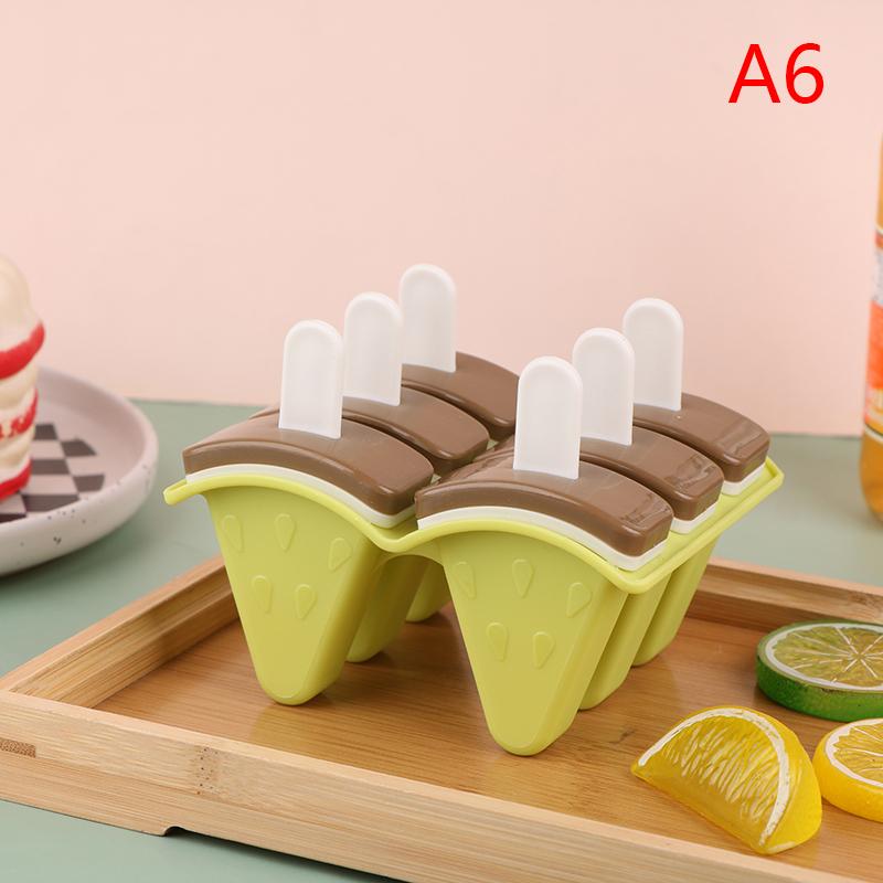 Ice Cream Mold With Cover Watermelon Shape Mold Diy Homemade Ice Popsicle Mould Frozen Juice Milk Kitchen Ice Cream Make Tools