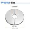 HARFINGTON 2 шт. Настенный разъемный фланец 0,67" (17мм) Круглая самоклеящаяся разъемная фланцевая накладка из нержавеющей стали, накладной воротник-эскутчеон для пола
