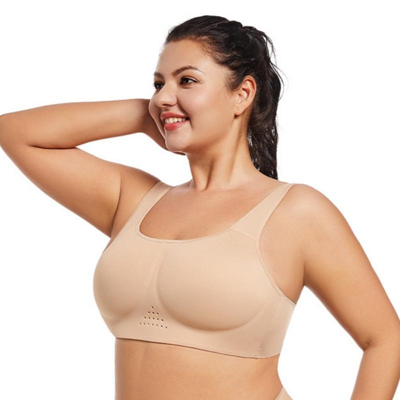 Large Size Thin Tube Top Underwear Smooth Yoga Simple Wide Shoulder Strap Breathable Integrated Bra