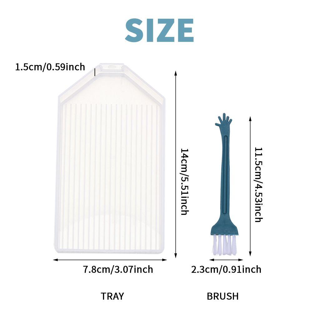 Large Capacity Diamond Painting Tray Plastic Drill Plate Cross Stitch Embroidery Diamond Painting Nail Art Beads Storage Tray