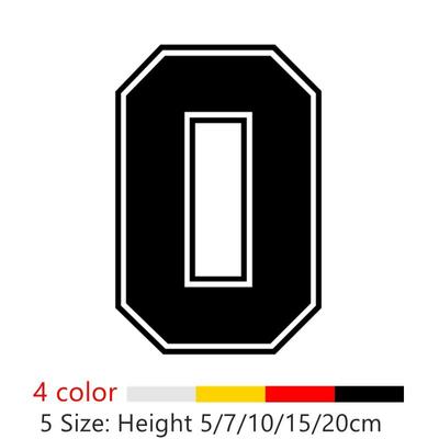 Цифры 0, гоночный номер, наклейка на шлем, гоночные виниловые наклейки, аксессуары для мотоциклов, автомобильная наклейка