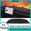 Накладка на приборную панель для Tesla Model Y Juniper 2025 2026 Защитная накладка на центральную консоль Защита от УФ-излучения Пылезащитная Солнцезащитная Коврики Аксессуары для автомобиля